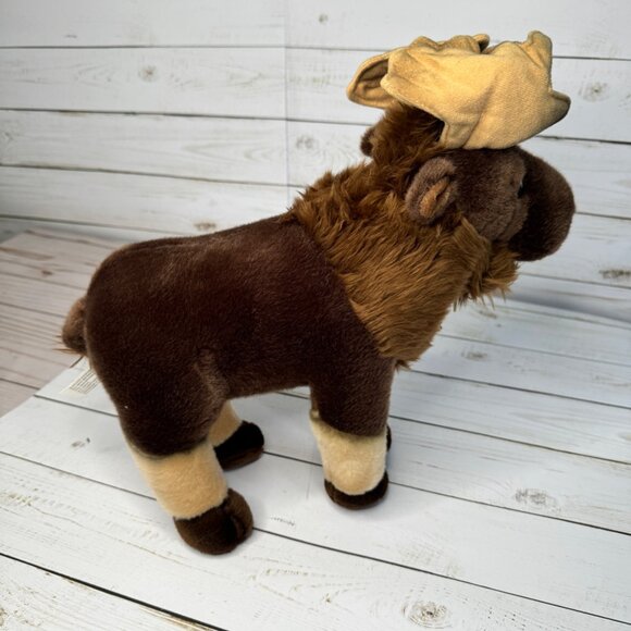 Aurora Miyoni Moose Plush Toy Cute & Cuddly Realistic Stuffed Animal - 15" Tall - Picture 6 of 14